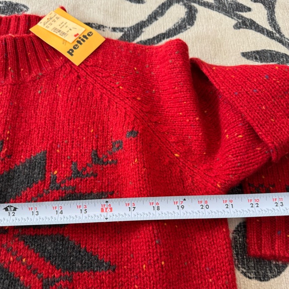 Eddie Bauer Wool Holiday Sweater Women’s Sz‎ Medium Petite NWT - Picture 6 of 8